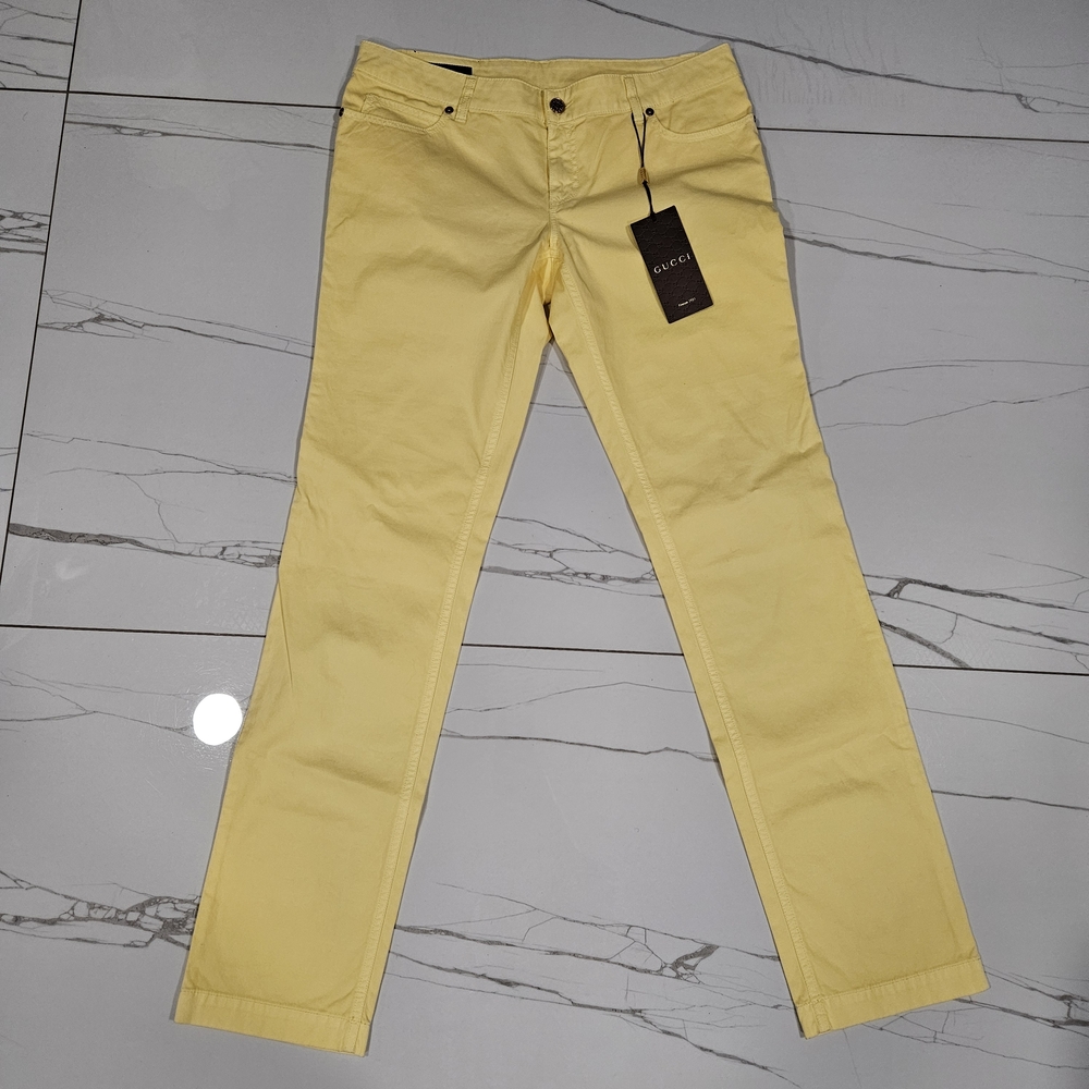 Gucci Yellow Button Detail